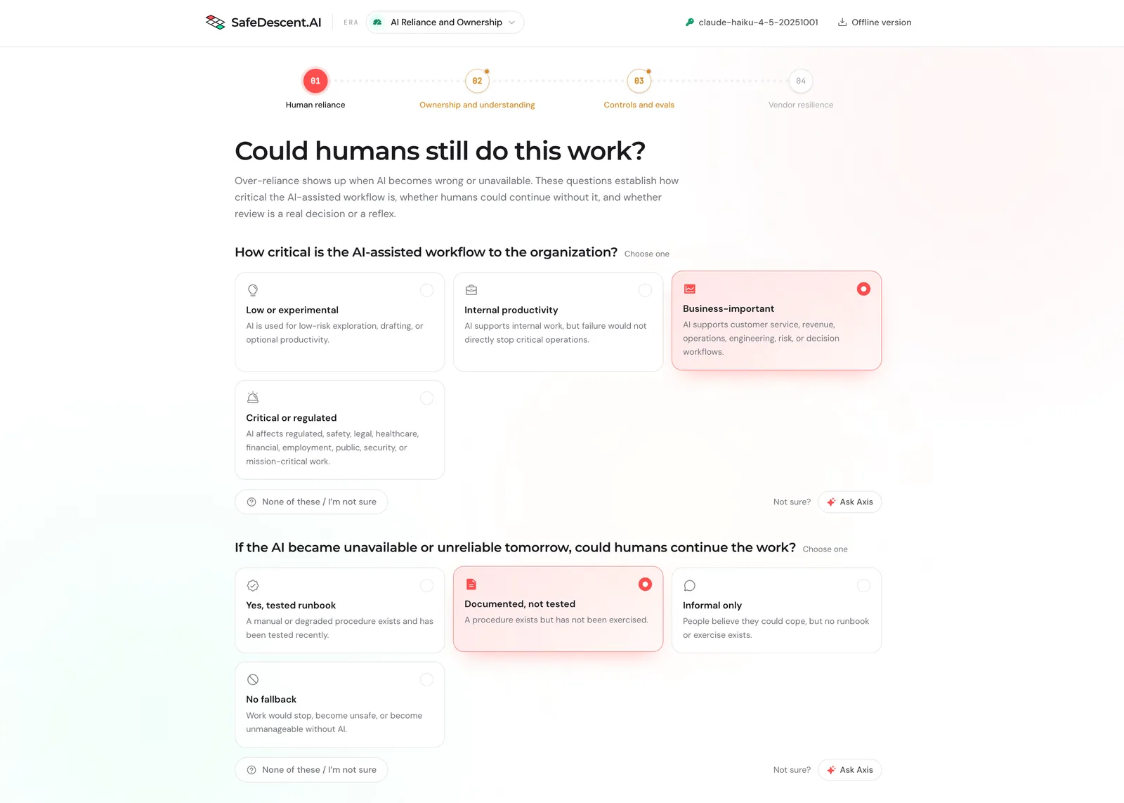 ERA question: could humans still do this work?